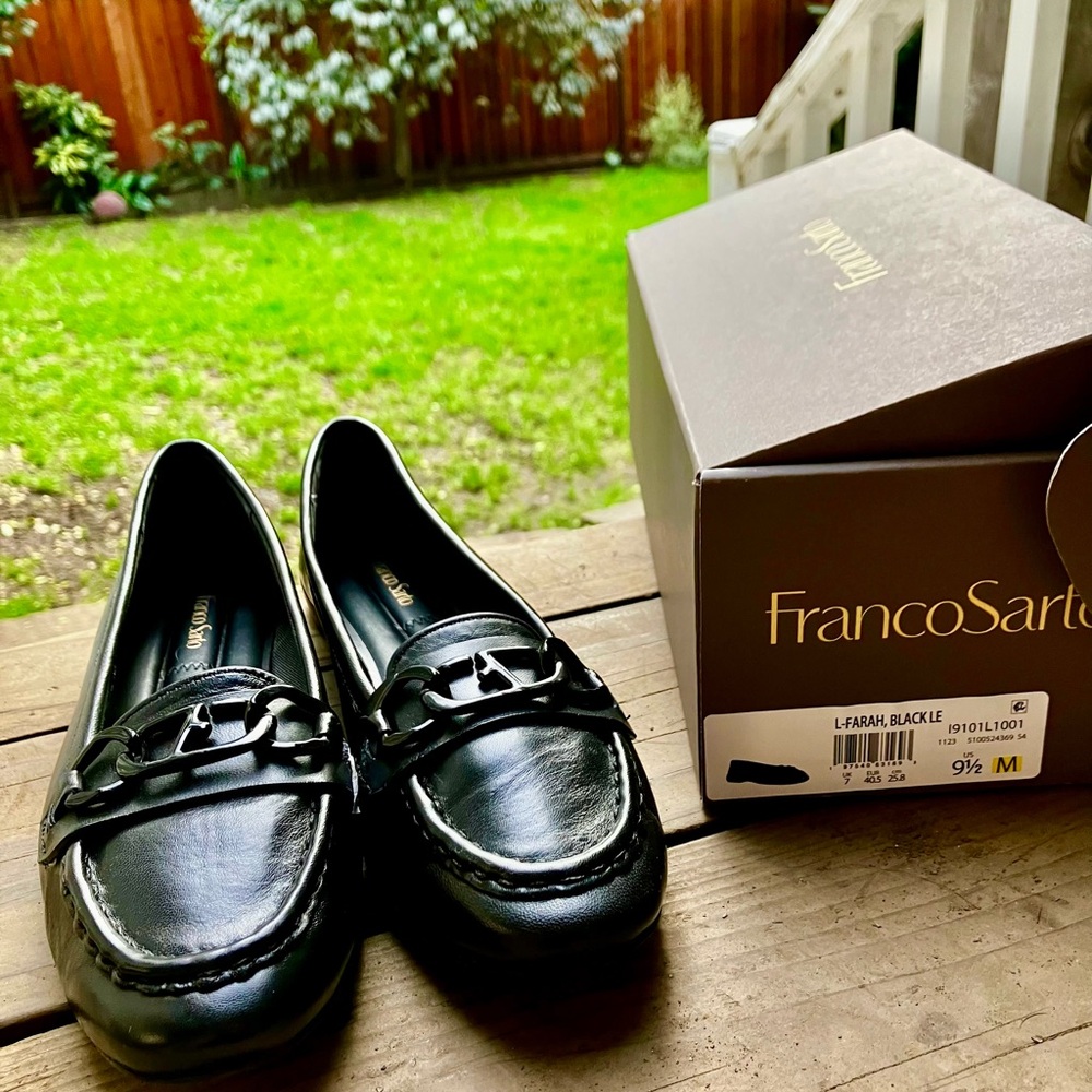 Franco Sarto Women's Black Loafers 9.5 US size